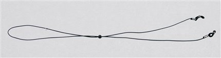elastic cord with slider black

