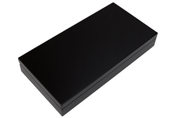 6-slot optical box black woo incl. white Microfiber-Glove