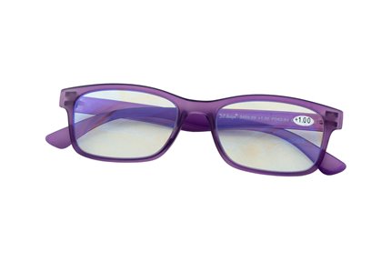 Reader Grilamid (TR90) matt purple 
polycarbonate HMC lenses

