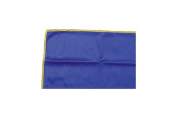 Microfiber 330g/y 20x20cm cloth blue & sewn yellow