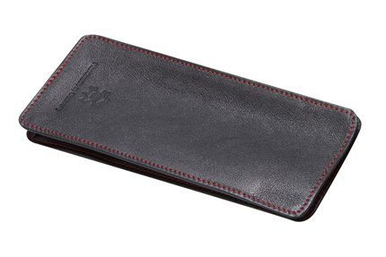 Leather Beef softcase M black

