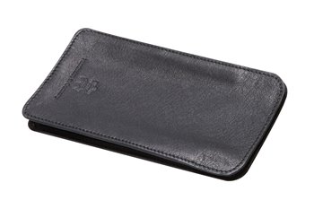Meriva Leather case L black with blackthread