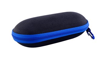 zipper case black-blue